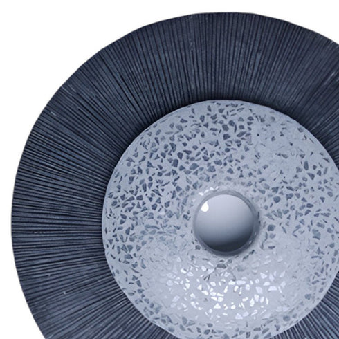 1" x 20" x 20" Sandstone, Fine Polished, Double Layer With Glass Pieces - Wall Decor